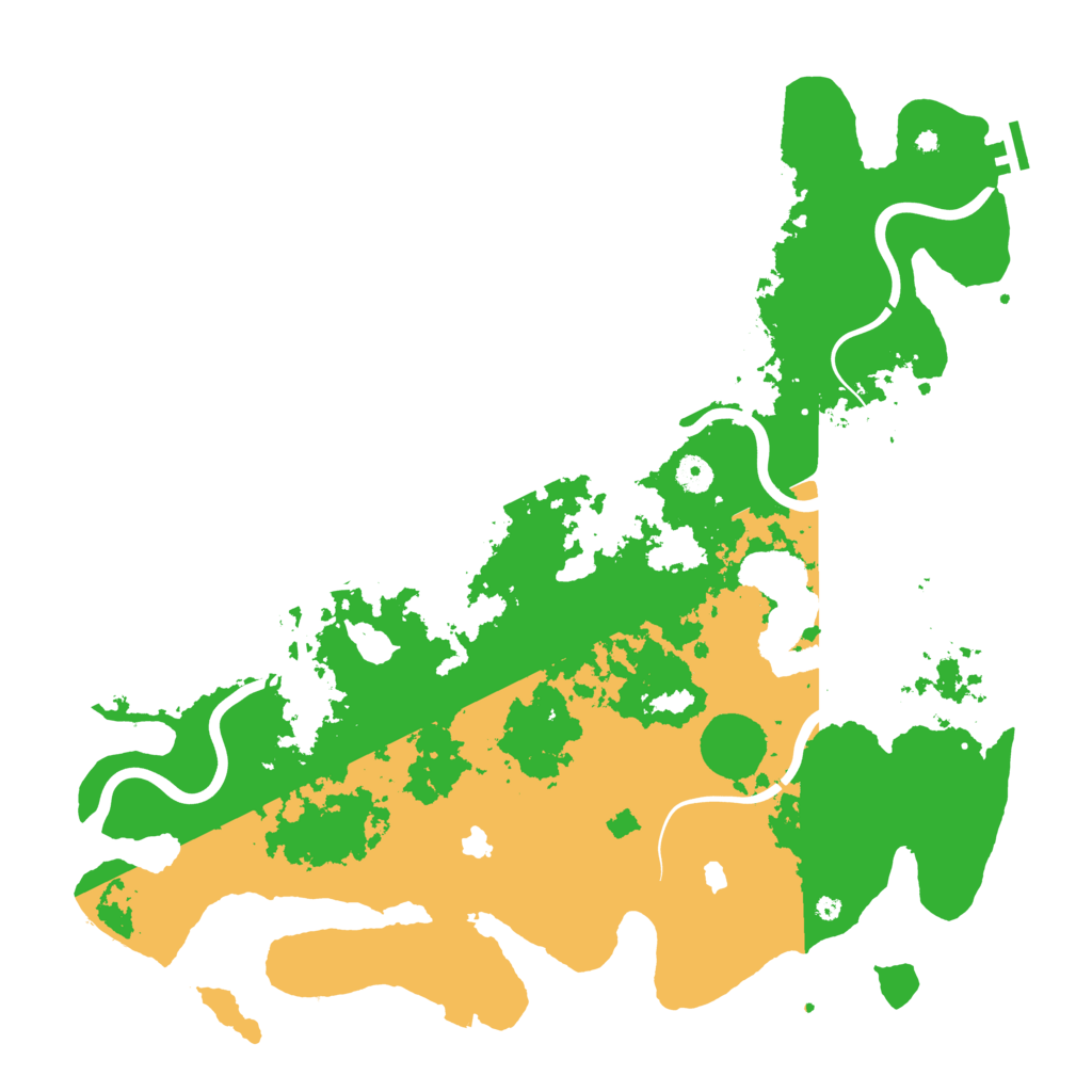 Biome Rust Map: Procedural Map, Size: 4500, Seed: 18650