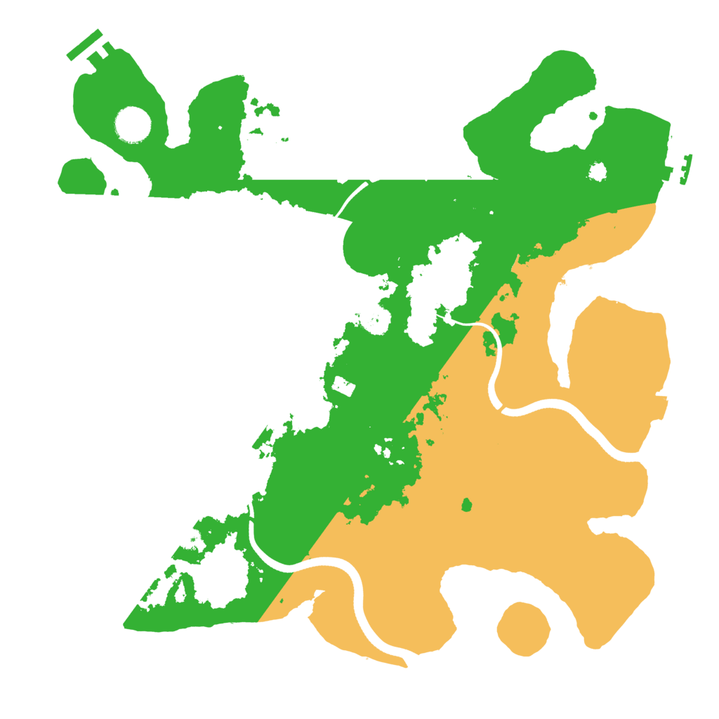 Biome Rust Map: Procedural Map, Size: 3500, Seed: 5344