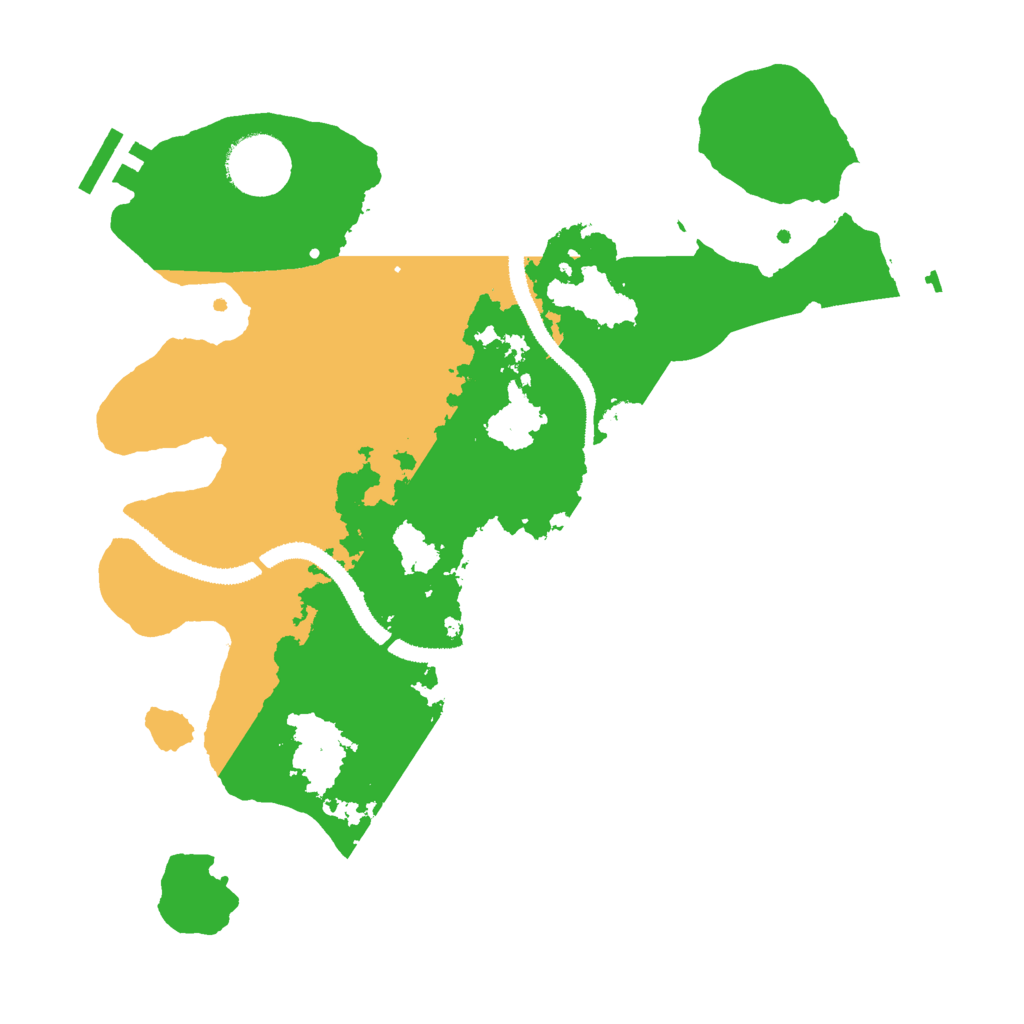 Biome Rust Map: Procedural Map, Size: 3000, Seed: 9725
