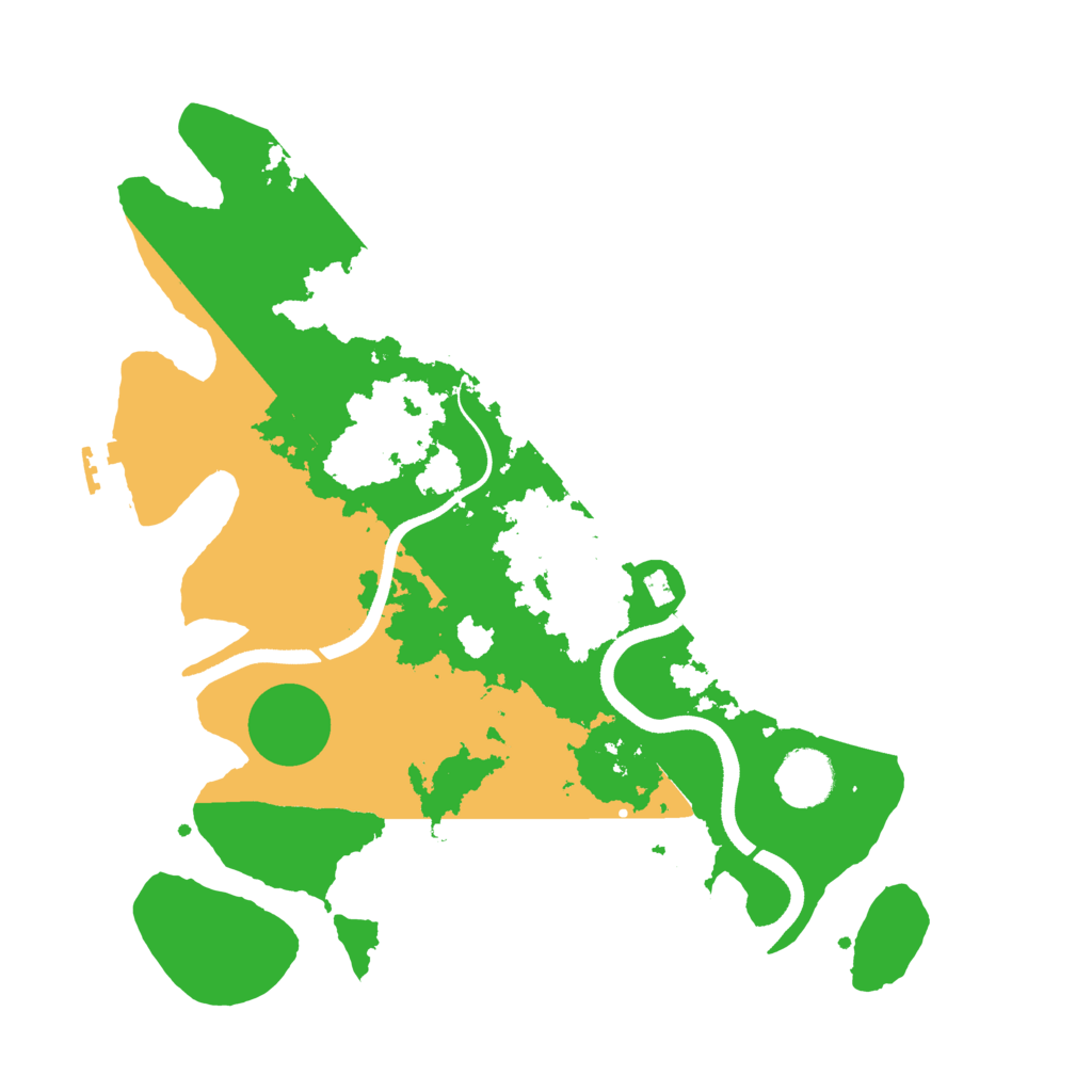 Biome Rust Map: Procedural Map, Size: 3500, Seed: 4194