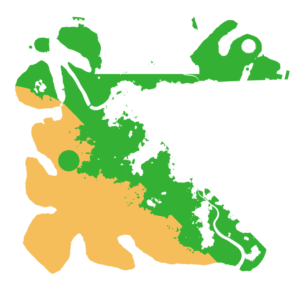 Biome Rust Map: Procedural Map, Size: 3700, Seed: 860547629