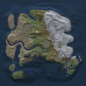 Thumbnail Rust Map: Procedural Map, Size: 3000, Seed: 626712513, 12 Monuments