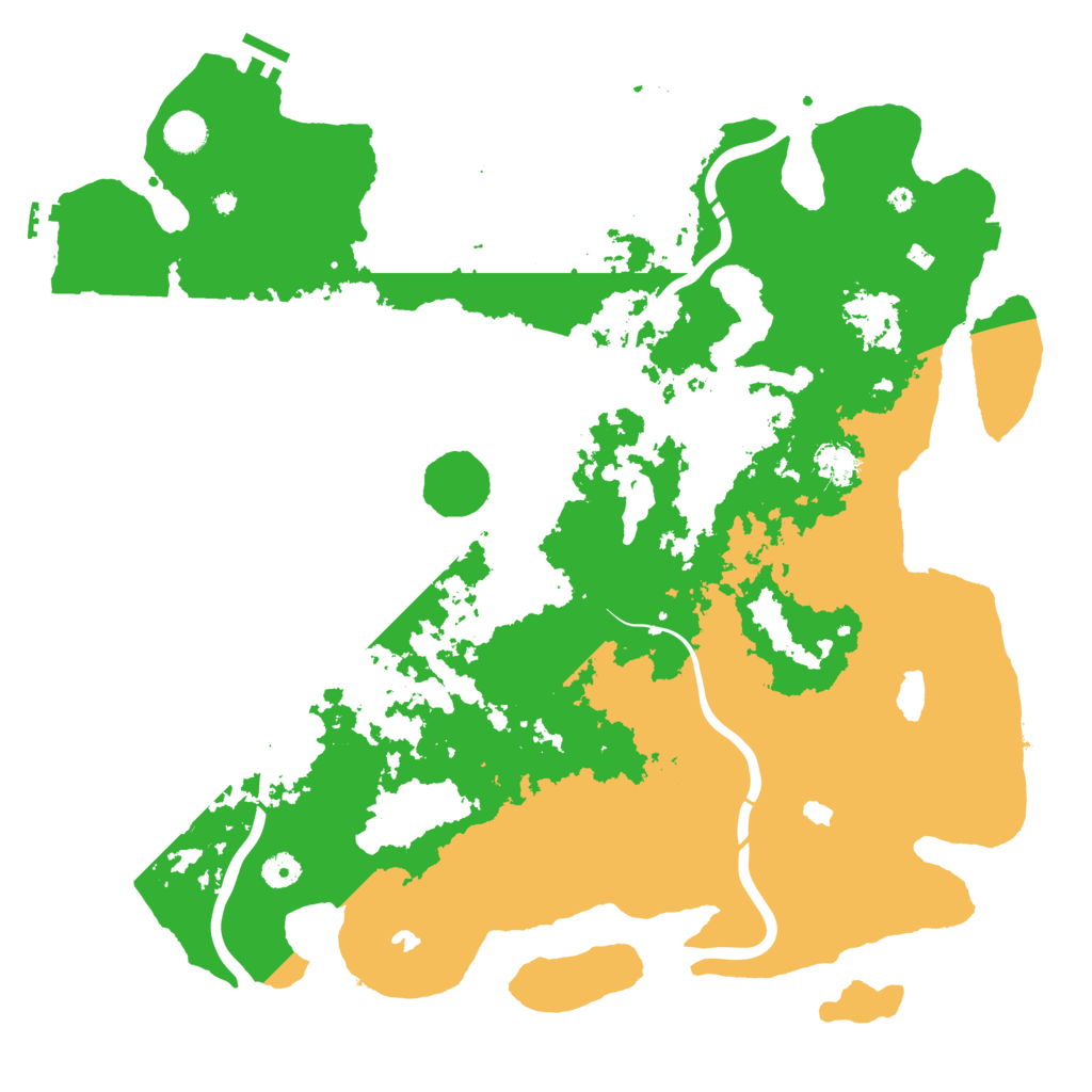 Biome Rust Map: Procedural Map, Size: 4500, Seed: 1870356747
