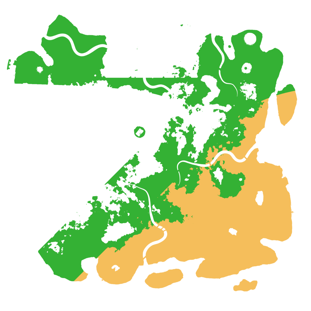 Biome Rust Map: Procedural Map, Size: 4500, Seed: 1870356747