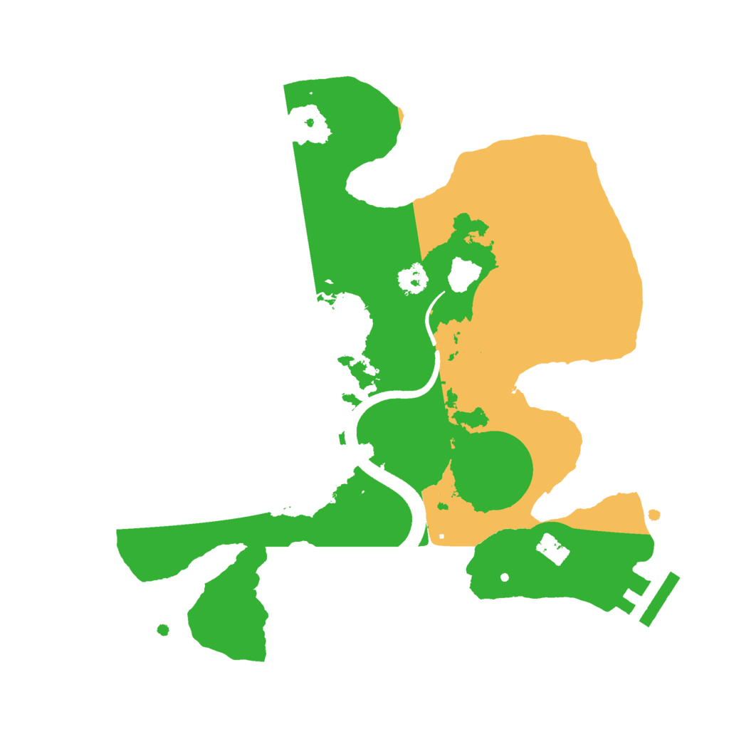 Biome Rust Map: Procedural Map, Size: 2500, Seed: 24567