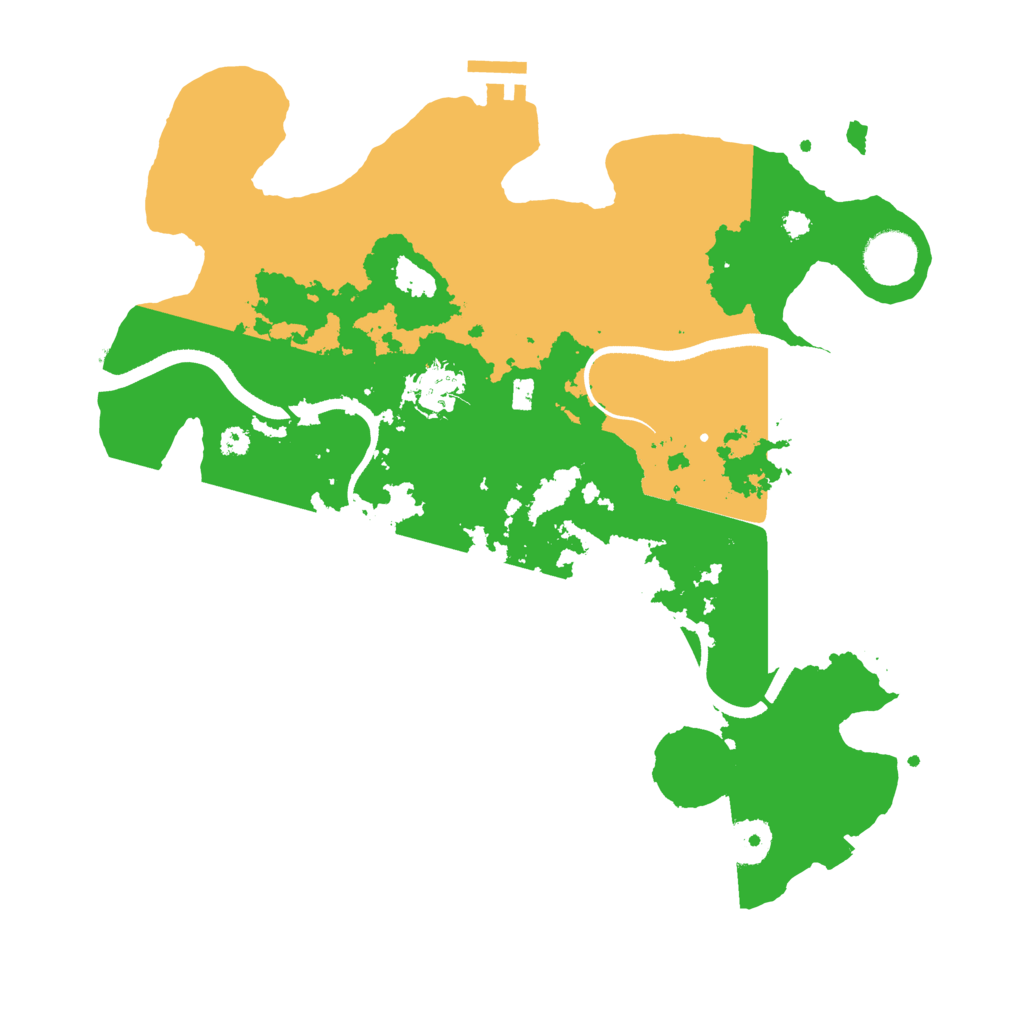 Biome Rust Map: Procedural Map, Size: 3500, Seed: 723914581