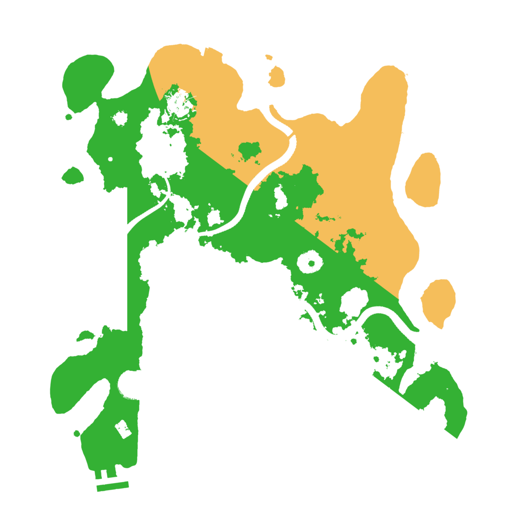 Biome Rust Map: Procedural Map, Size: 3215, Seed: 8675309