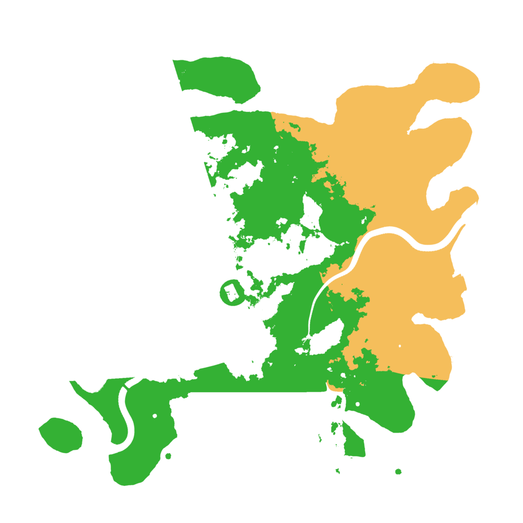 Biome Rust Map: Procedural Map, Size: 3500, Seed: 454809669