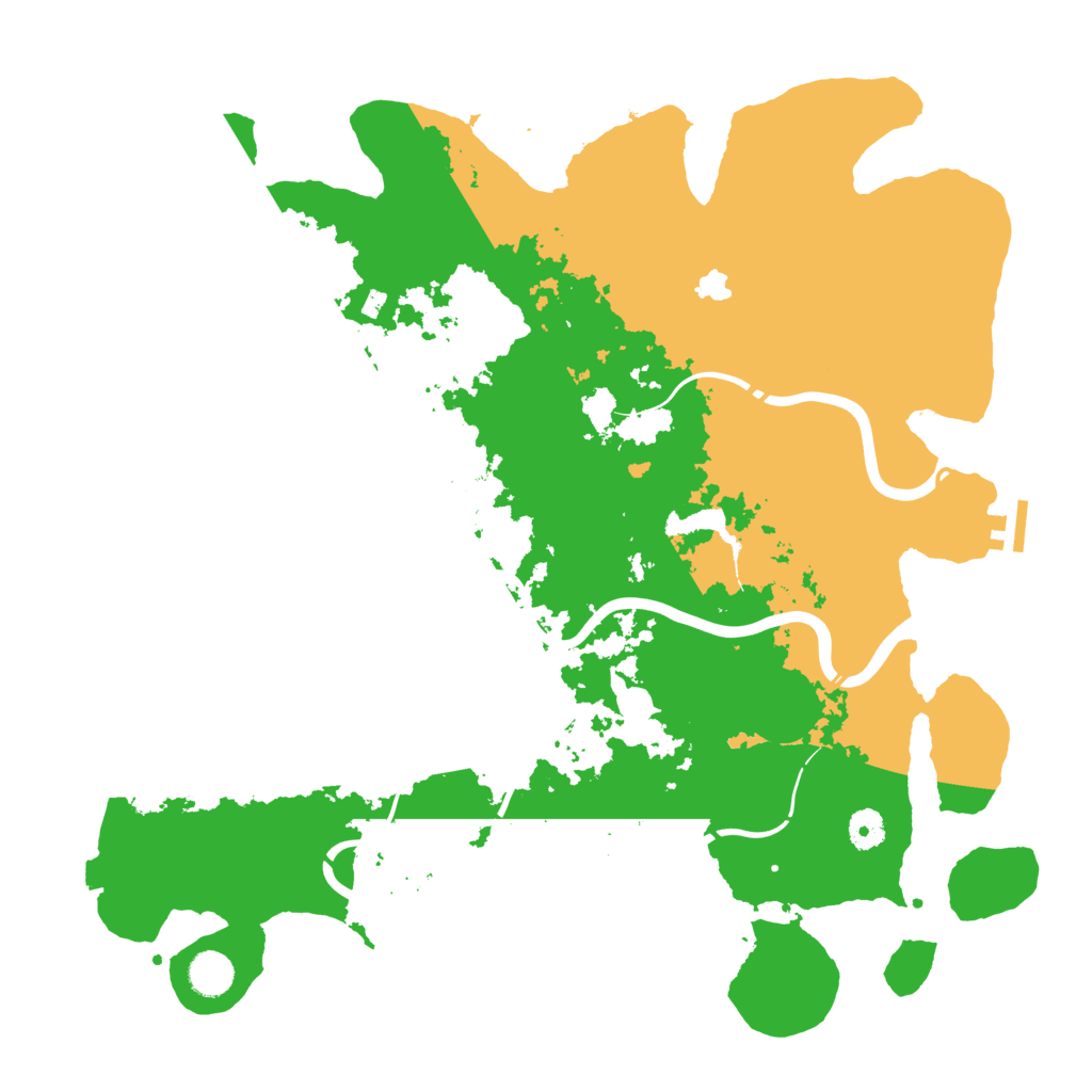 Biome Rust Map: Procedural Map, Size: 4250, Seed: 61047