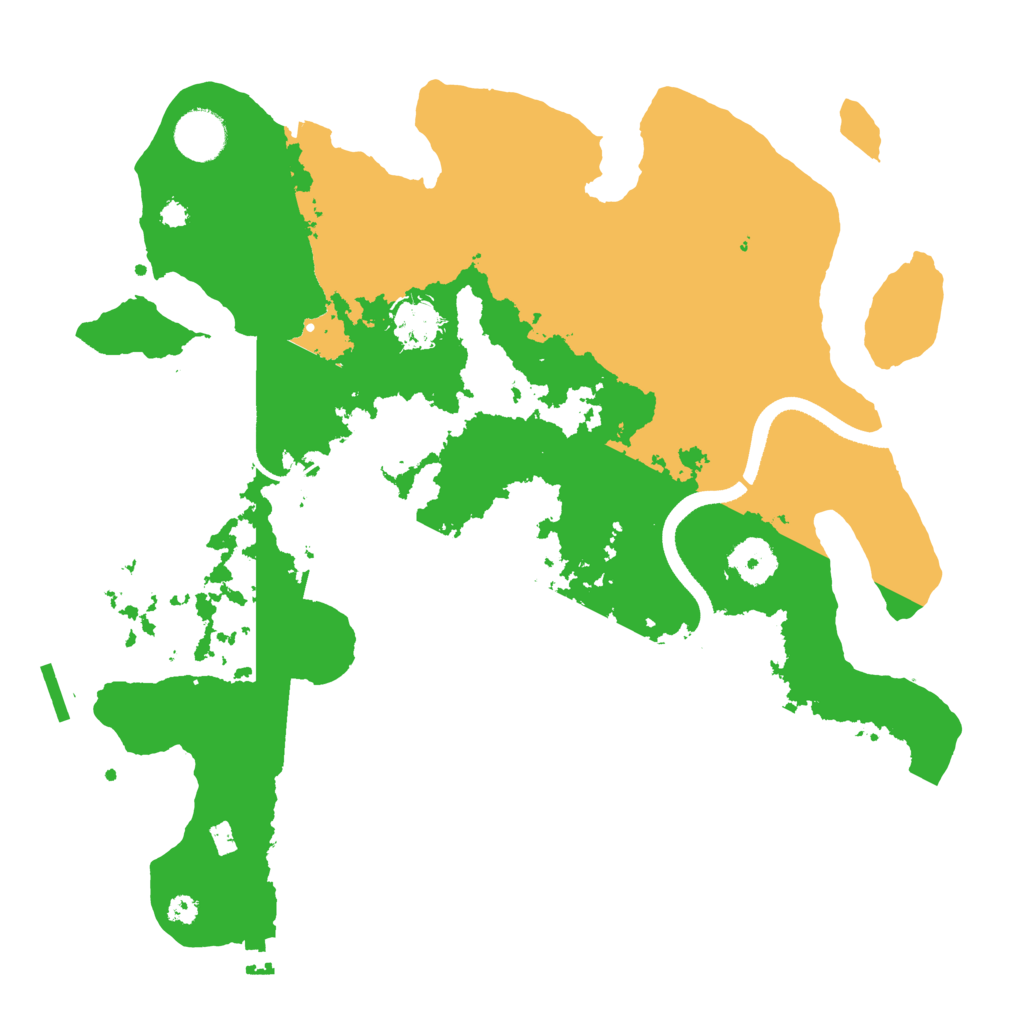Biome Rust Map: Procedural Map, Size: 3500, Seed: 1089465004
