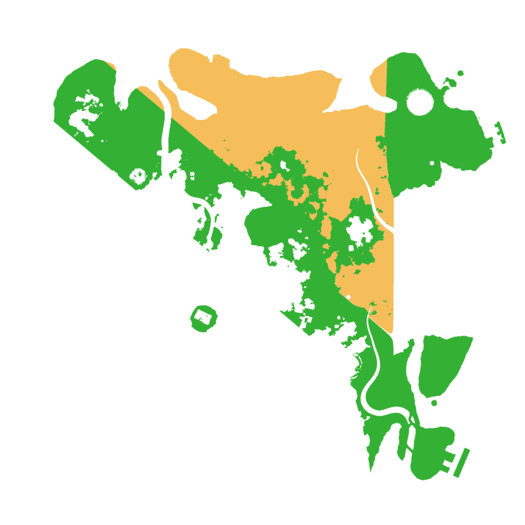 Biome Rust Map: Procedural Map, Size: 3500, Seed: 483339191