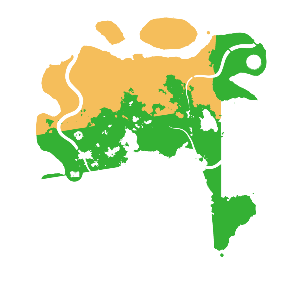 Biome Rust Map: Procedural Map, Size: 3500, Seed: 704250071