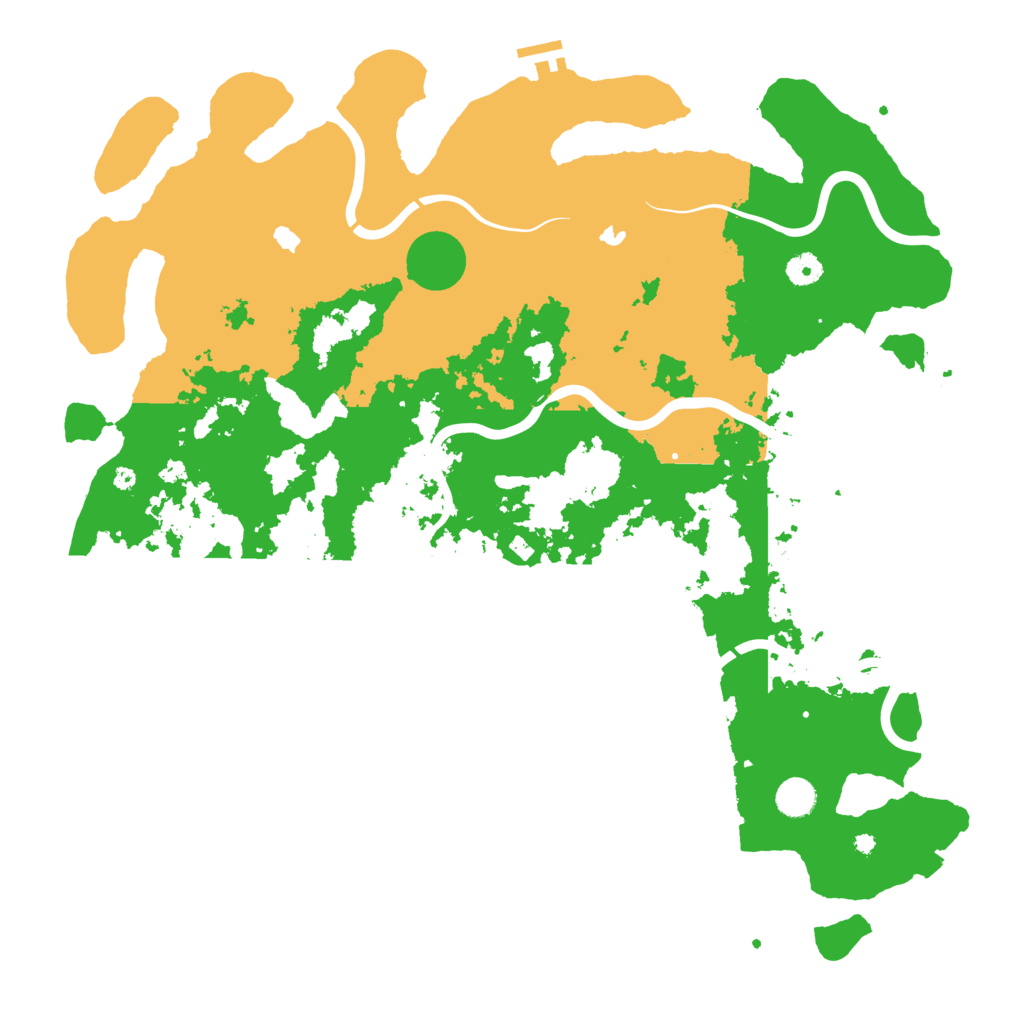 Biome Rust Map: Procedural Map, Size: 4560, Seed: 117801639