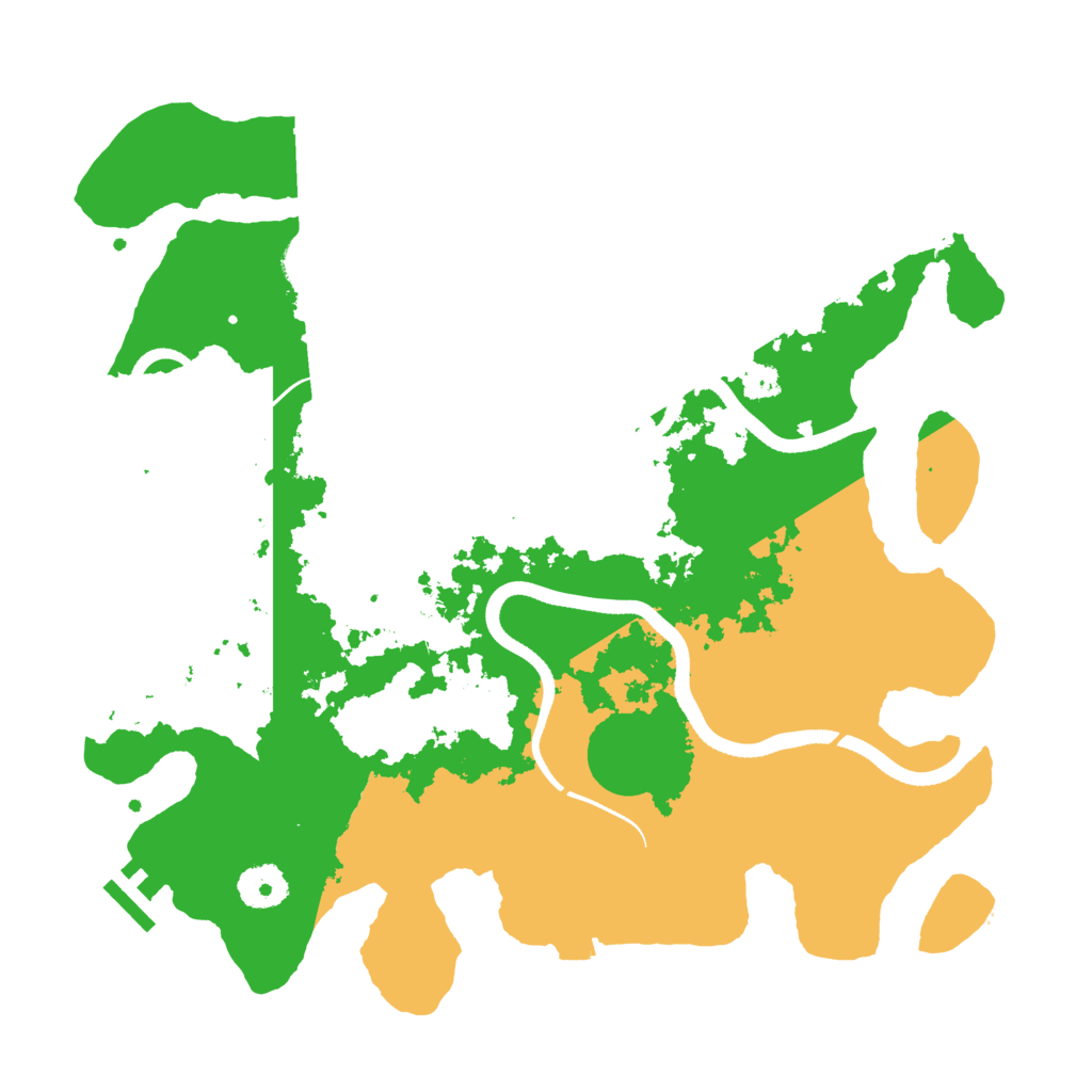 Biome Rust Map: Procedural Map, Size: 3500, Seed: 539393559