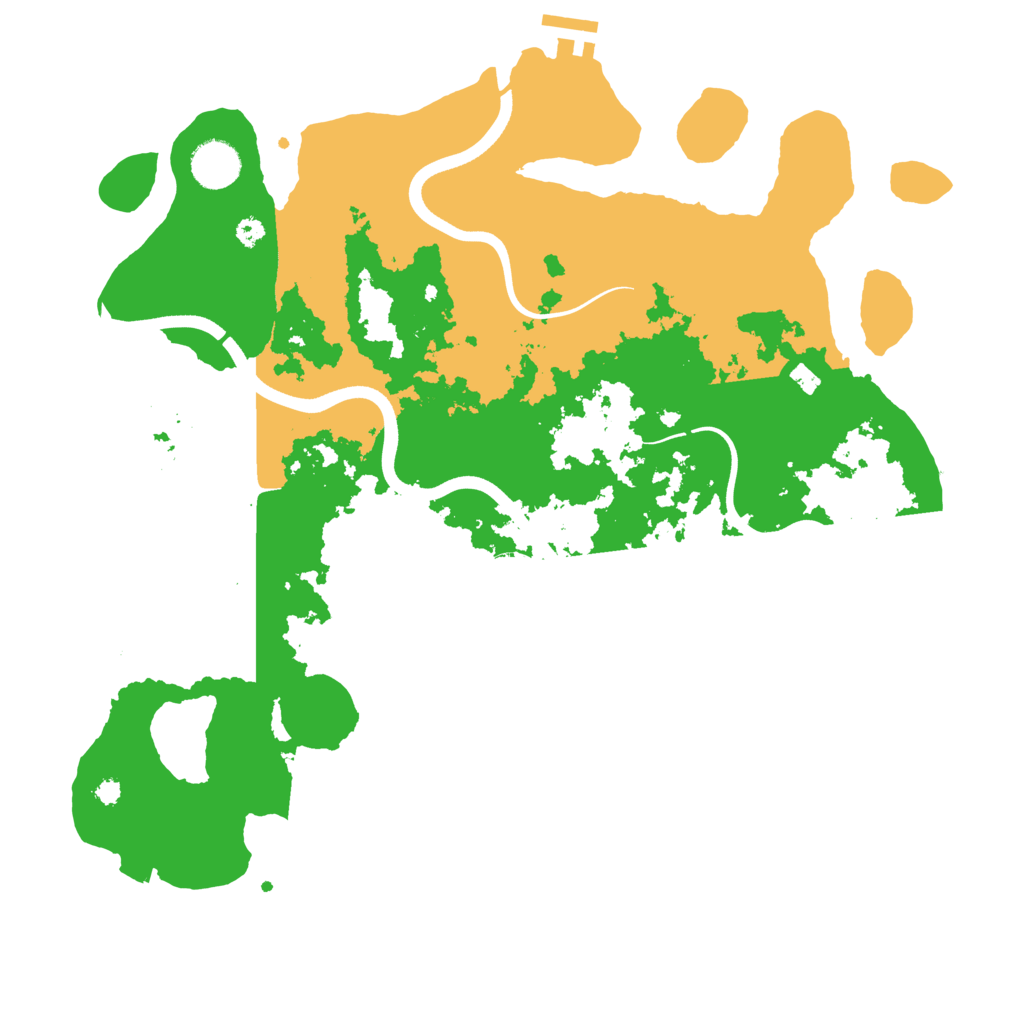 Biome Rust Map: Procedural Map, Size: 3700, Seed: 1314166859