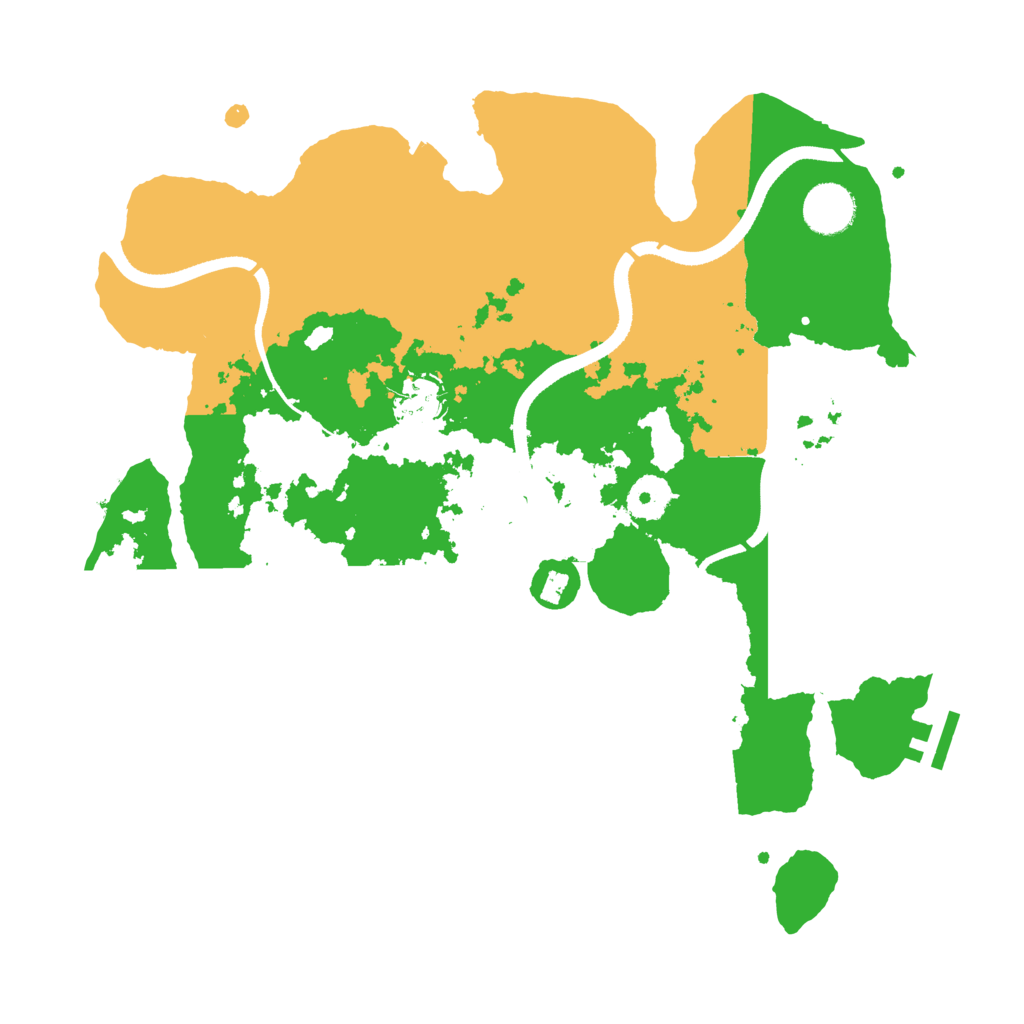 Biome Rust Map: Procedural Map, Size: 3500, Seed: 88105295