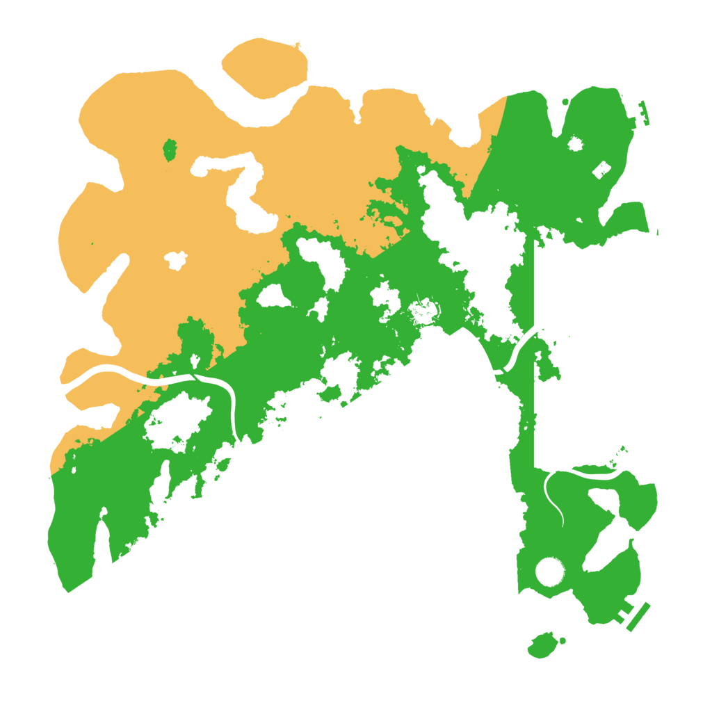 Biome Rust Map: Procedural Map, Size: 4350, Seed: 164589632