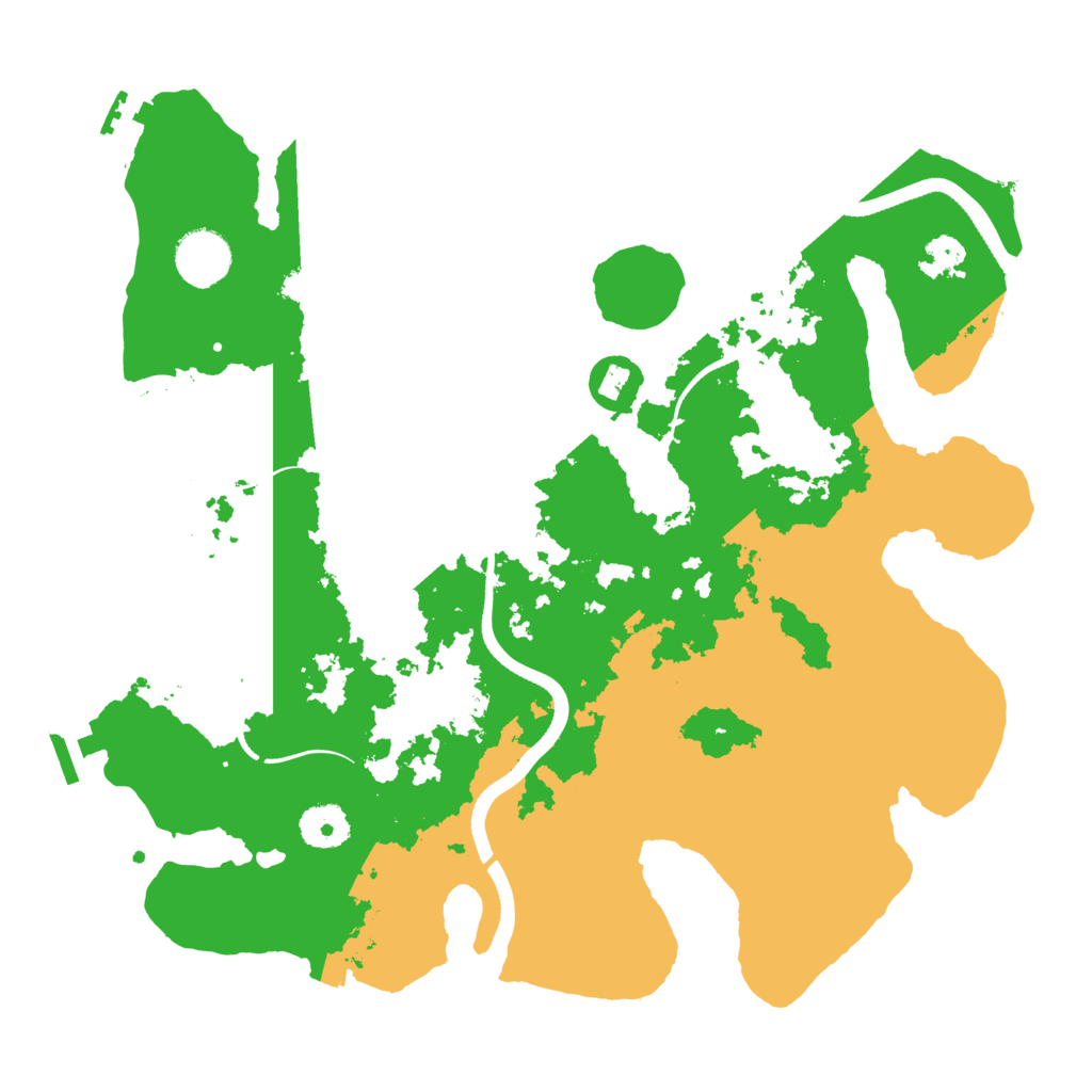 Biome Rust Map: Procedural Map, Size: 3500, Seed: 85996820