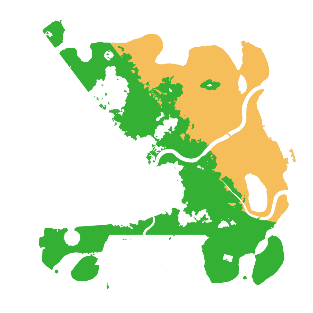 Biome Rust Map: Procedural Map, Size: 3500, Seed: 552200