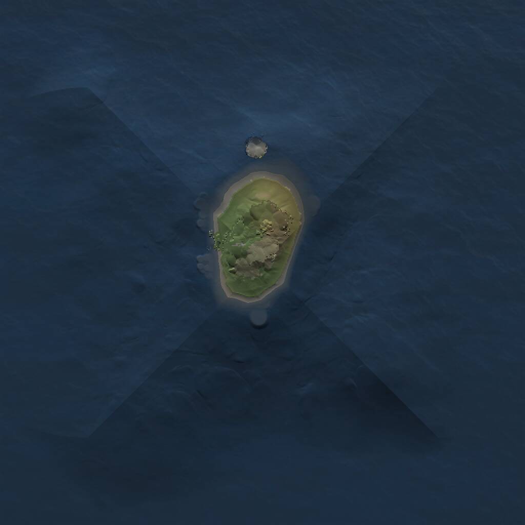 Rust Map: Procedural Map, Size: 1000, Seed: 35543, 1 Monuments