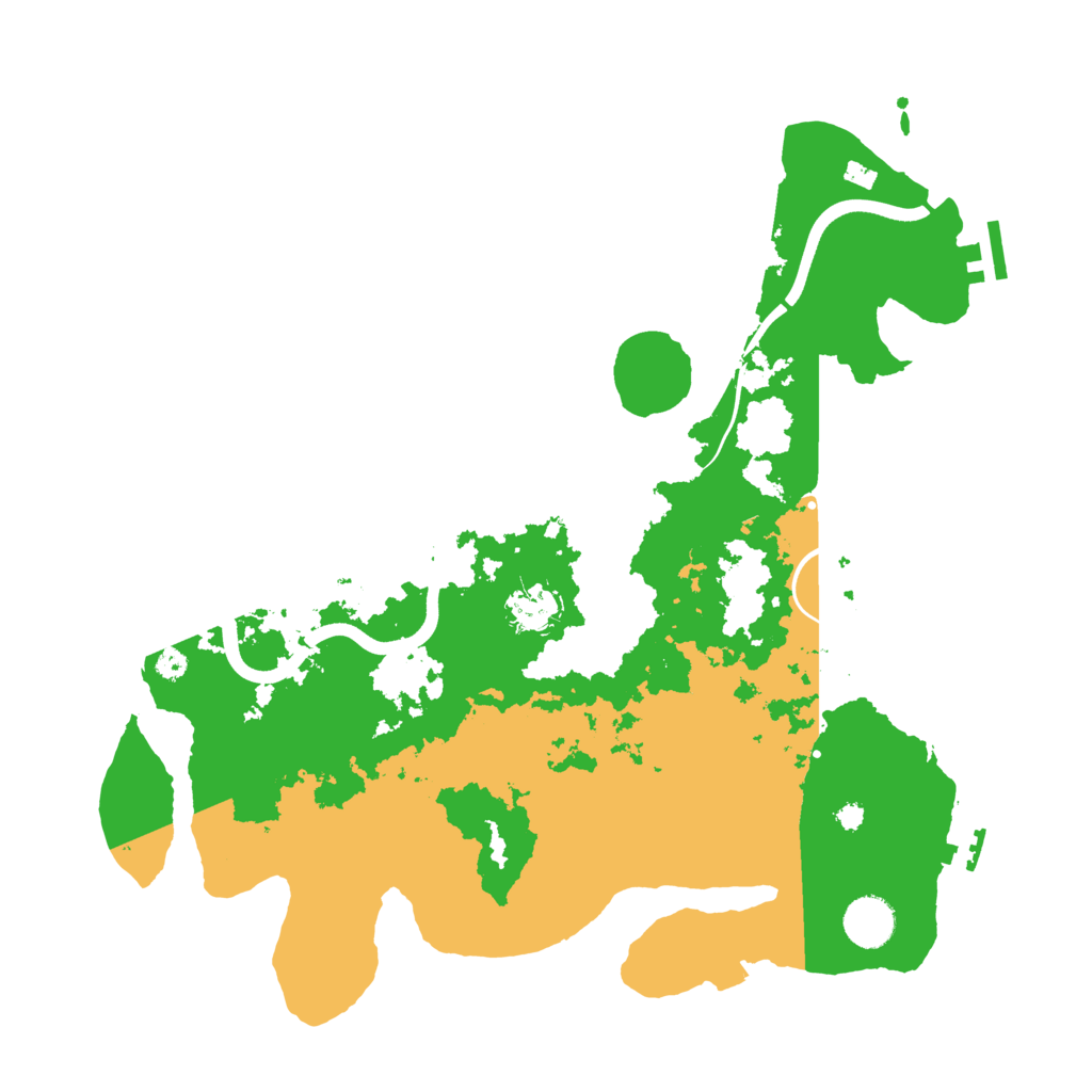 Biome Rust Map: Procedural Map, Size: 3750, Seed: 51516