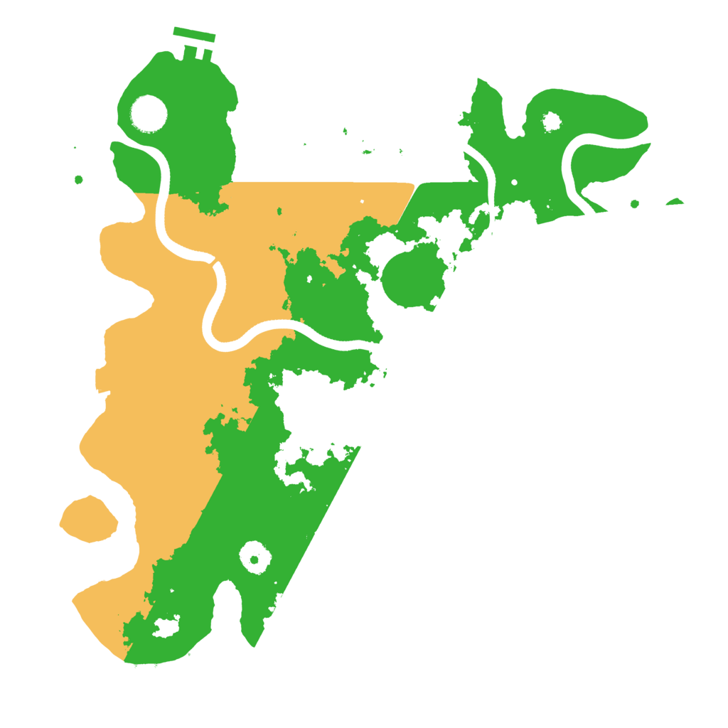 Biome Rust Map: Procedural Map, Size: 3500, Seed: 26011972