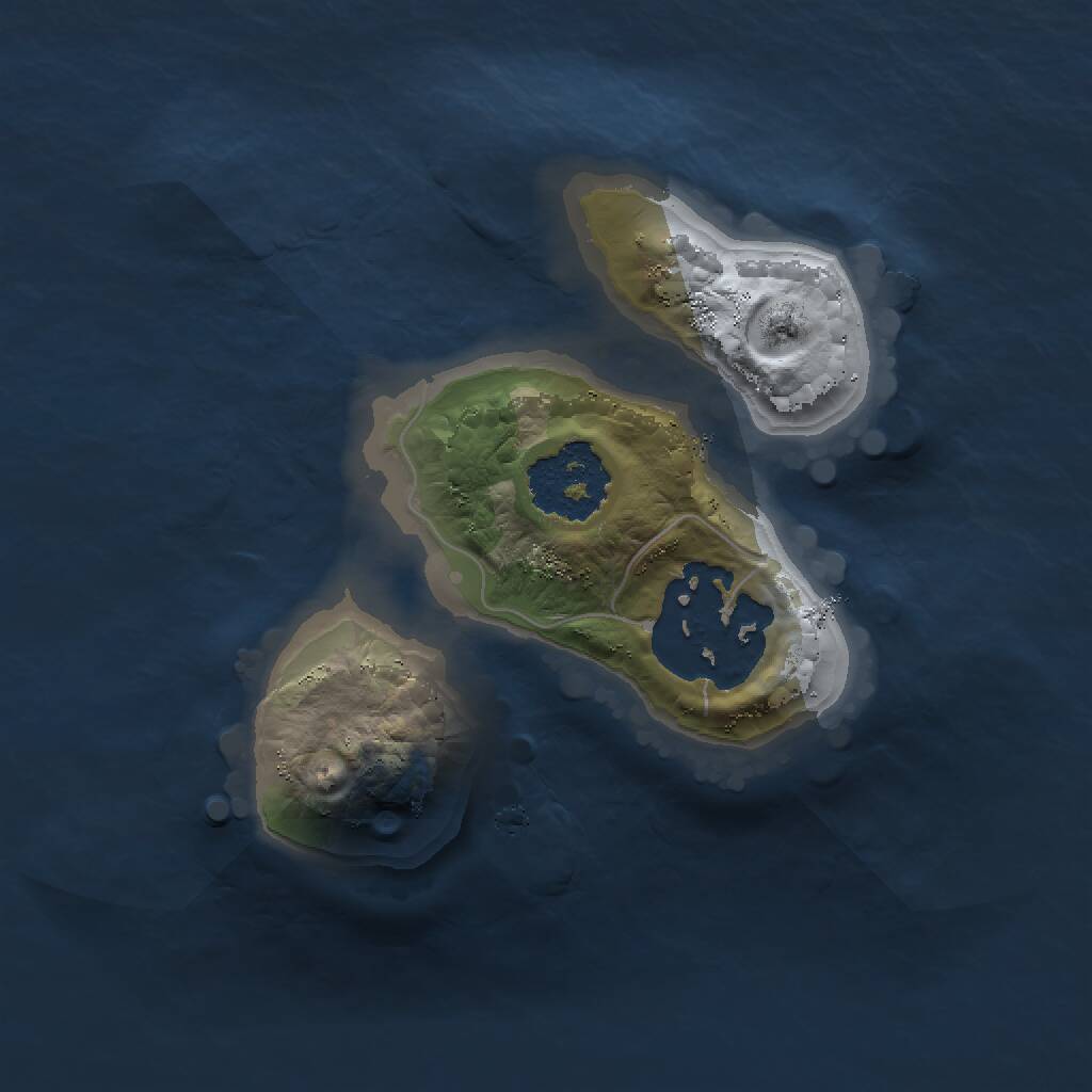 Rust Map: Procedural Map, Size: 1400, Seed: 1474836471, 2 Monuments