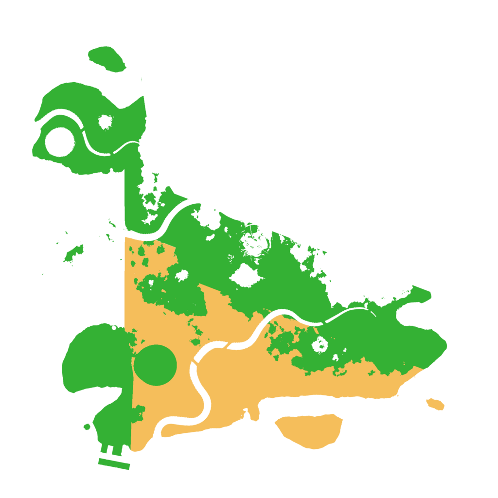 Biome Rust Map: Procedural Map, Size: 3200, Seed: 13231