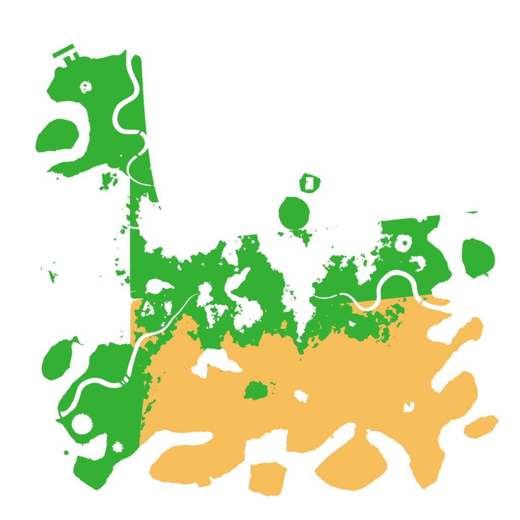 Biome Rust Map: Procedural Map, Size: 4500, Seed: 39998