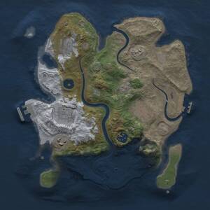 Thumbnail Rust Map: Procedural Map, Size: 3000, Seed: 99022603, 11 Monuments