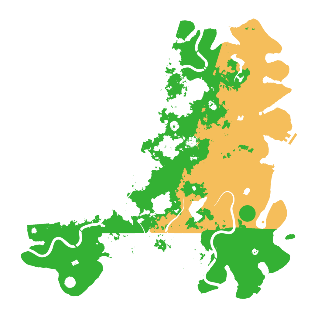 Biome Rust Map: Procedural Map, Size: 5000, Seed: 12343