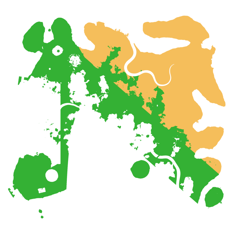Biome Rust Map: Procedural Map, Size: 3600, Seed: 1125786431