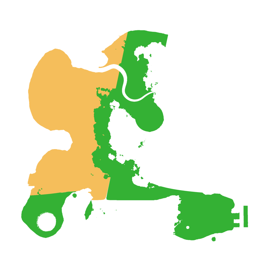 Biome Rust Map: Procedural Map, Size: 2500, Seed: 1402326969