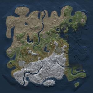 Thumbnail Rust Map: Procedural Map, Size: 4250, Seed: 1247693785, 15 Monuments