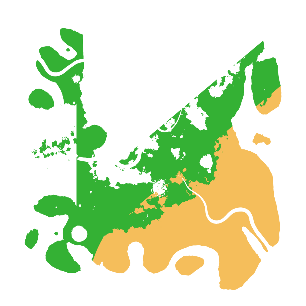 Biome Rust Map: Procedural Map, Size: 3500, Seed: 553300