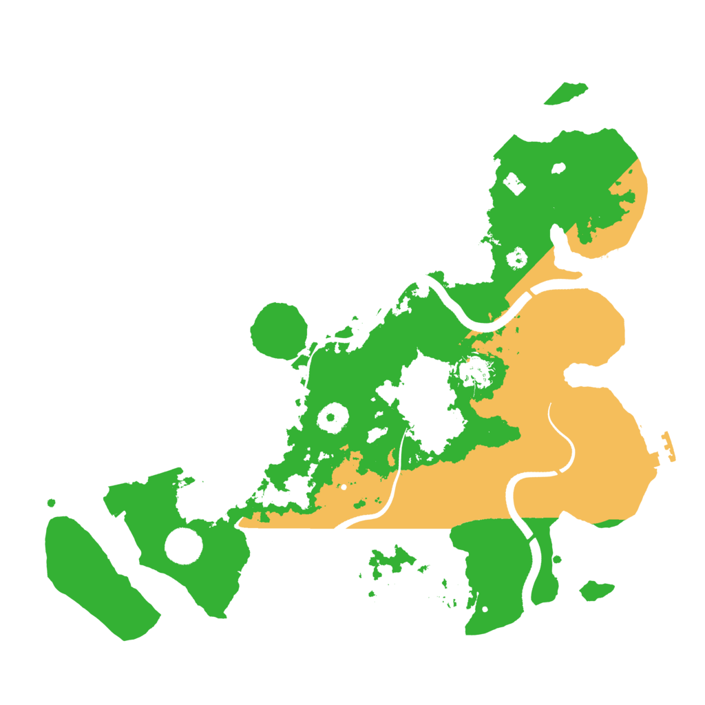 Biome Rust Map: Procedural Map, Size: 3500, Seed: 95521920
