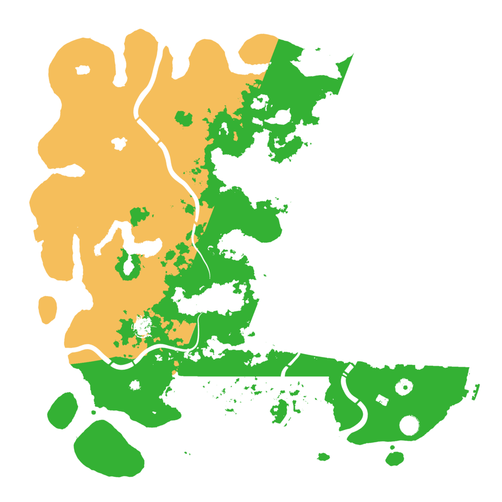 Biome Rust Map: Procedural Map, Size: 4500, Seed: 940878615