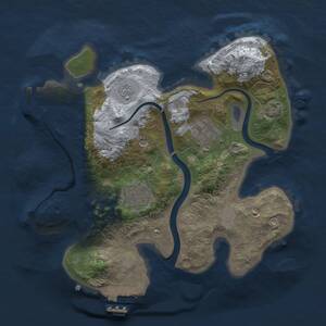 Thumbnail Rust Map: Procedural Map, Size: 2500, Seed: 565724990, 8 Monuments