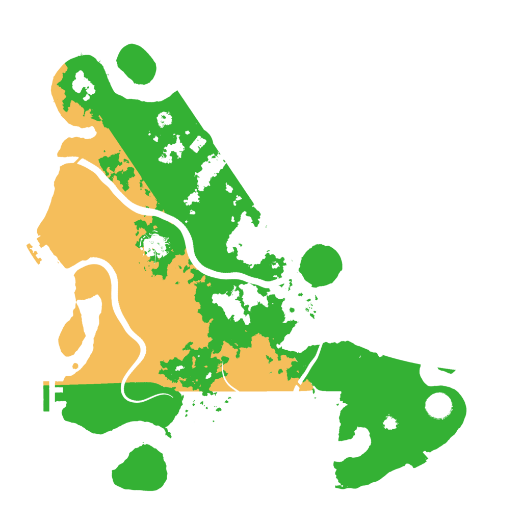 Biome Rust Map: Procedural Map, Size: 3500, Seed: 30677