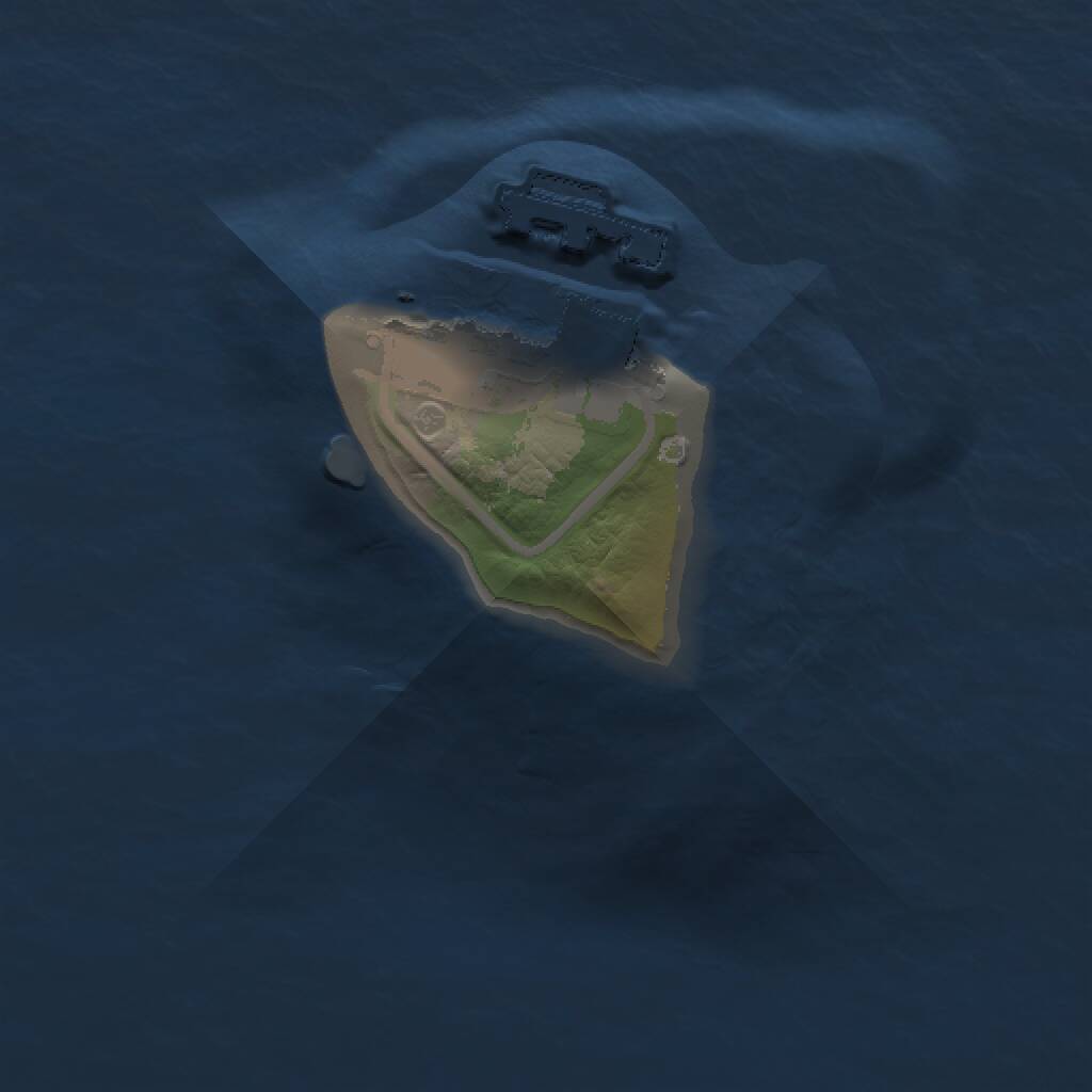 Rust Map: Procedural Map, Size: 1000, Seed: 549374962, 2 Monuments