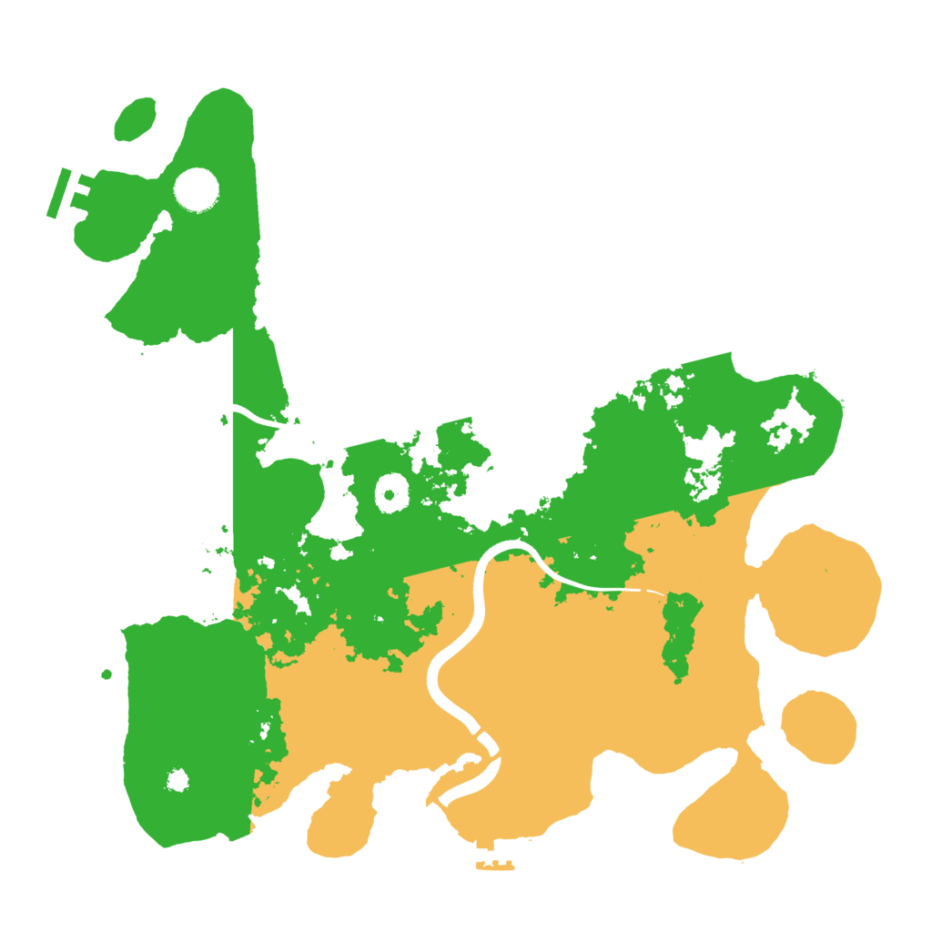 Biome Rust Map: Procedural Map, Size: 3700, Seed: 70020208