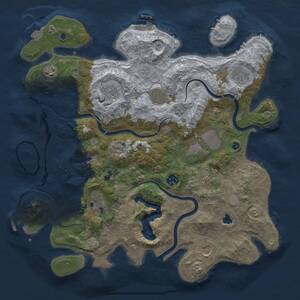 Thumbnail Rust Map: Procedural Map, Size: 4000, Seed: 640467015, 16 Monuments