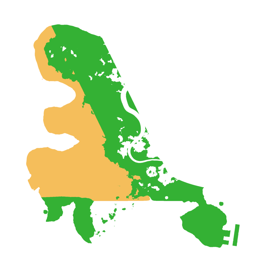 Biome Rust Map: Procedural Map, Size: 2500, Seed: 1028