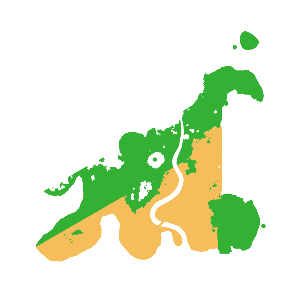 Biome Rust Map: Procedural Map, Size: 2800, Seed: 120922219
