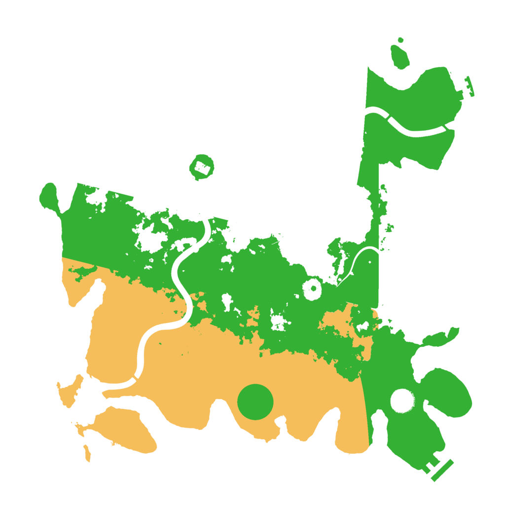 Biome Rust Map: Procedural Map, Size: 3700, Seed: 928319