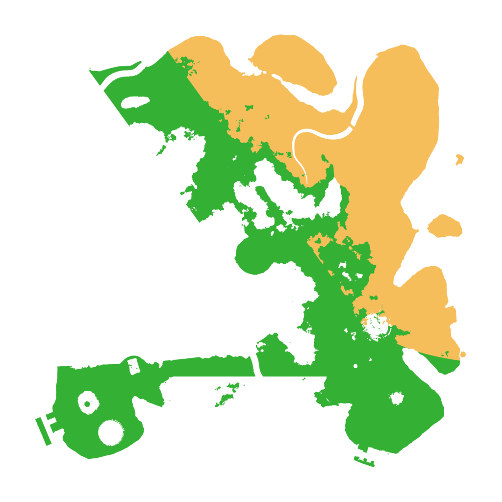 Biome Rust Map: Procedural Map, Size: 3500, Seed: 1381882805