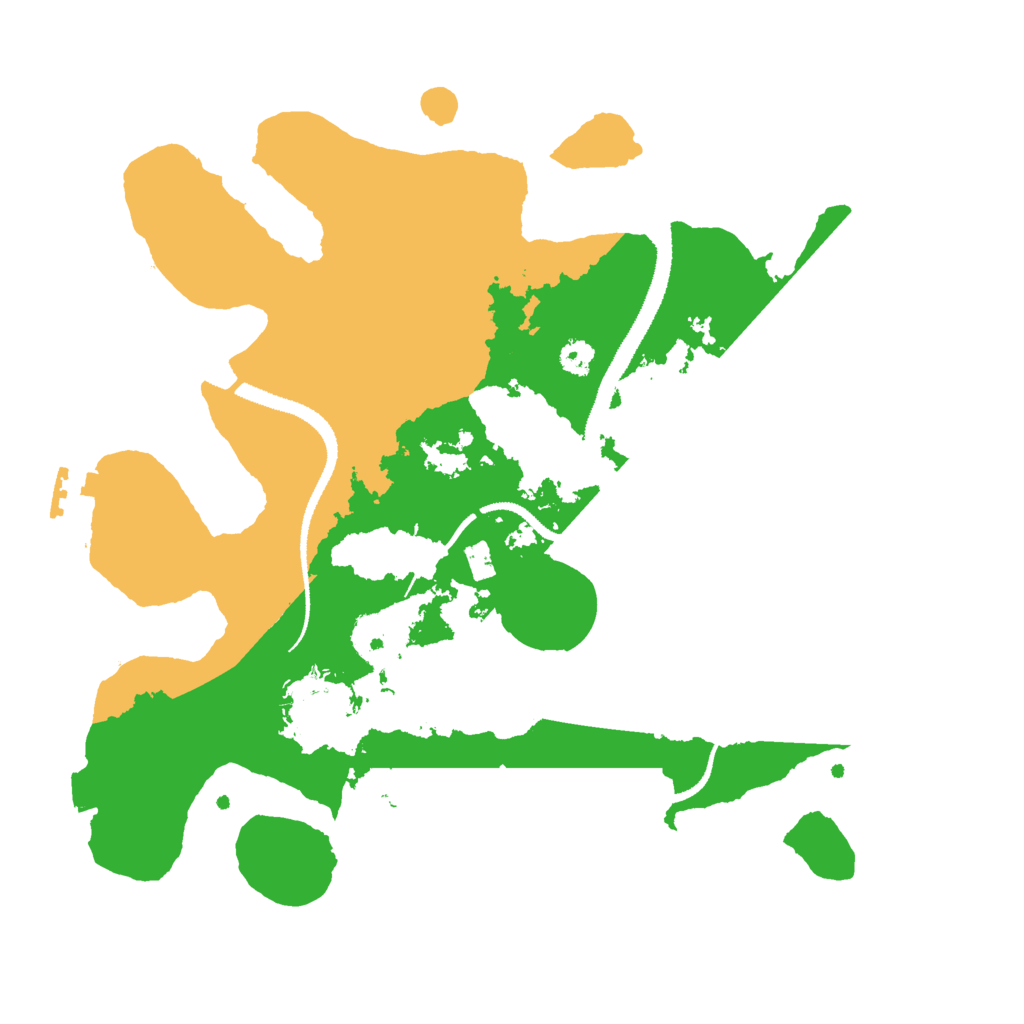 Biome Rust Map: Procedural Map, Size: 3000, Seed: 9856417
