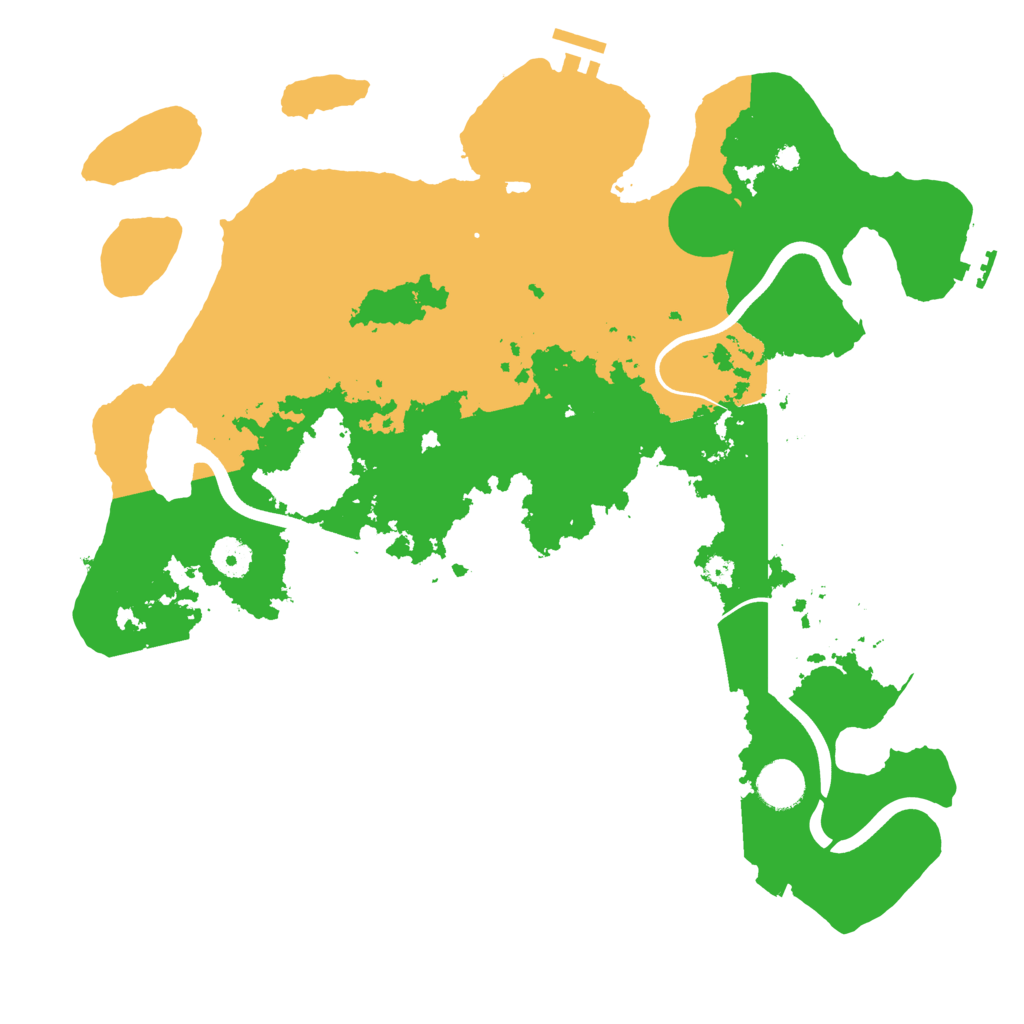 Biome Rust Map: Procedural Map, Size: 3850, Seed: 26