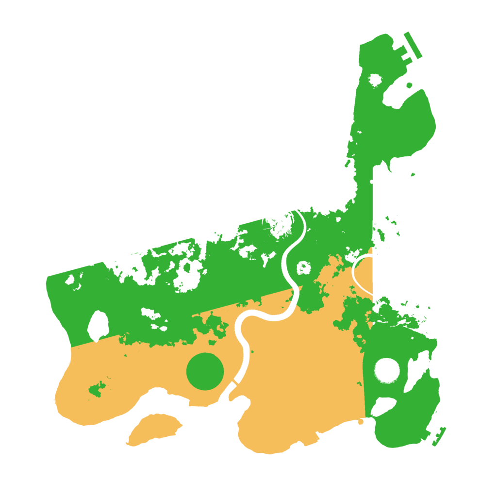 Biome Rust Map: Procedural Map, Size: 3500, Seed: 768920566