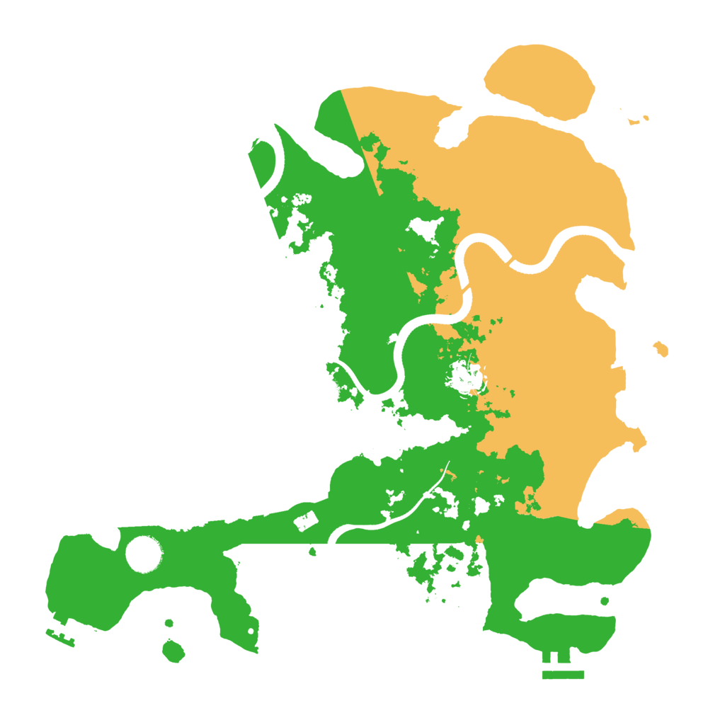 Biome Rust Map: Procedural Map, Size: 3500, Seed: 4575656
